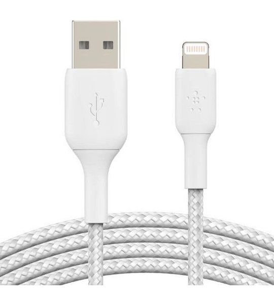 Belkin Braided Usb-a-naar-lightning 2 Meter Wit