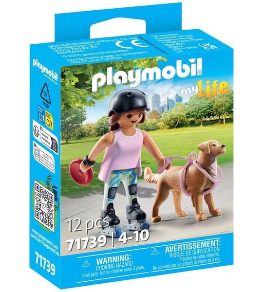 PLAYMOBIL® Inliner met retriever - P-71739
