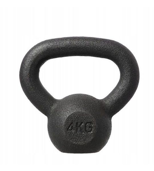 Kettlebell Gietijzer 4 kg - Krachttraining & Fitness