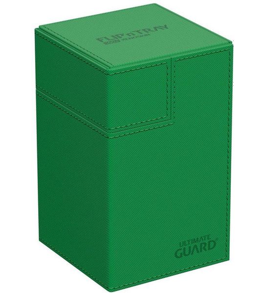 Ultimate Guard Ultimate Guard Flip'n'Tray 100+ Xenoskin - Green Card Boxes