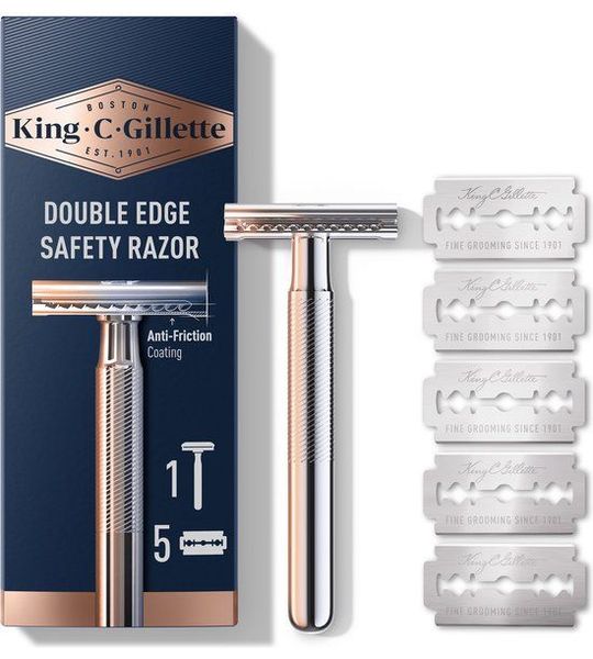 5stuks King C Gillette Double Edge Razor Mesjes