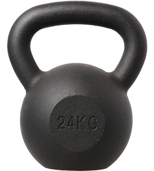 HMS Kettlebell - Gietijzer - 24 kg - Zwart