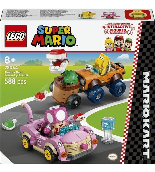 LEGO 72044 Super Mario - Mario Kart – Achtervolging met de Piranha Plant
