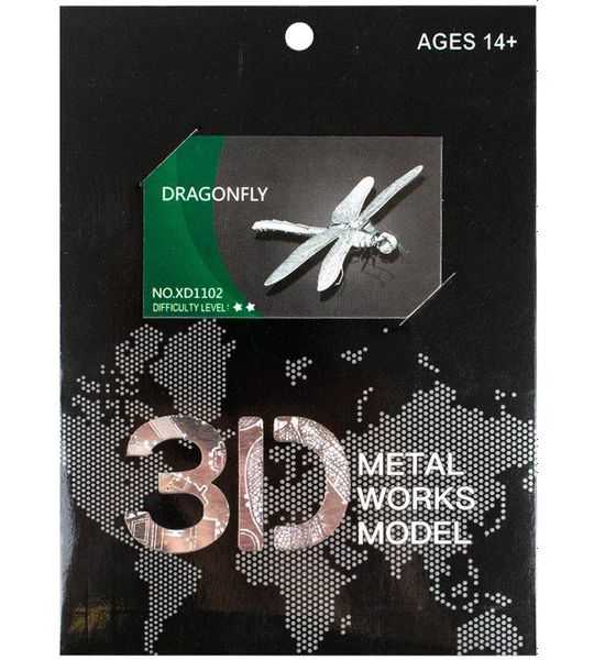 3D Puzzel | Metaal | Libel | Moeilijkheidsgraad 2 | 14+
