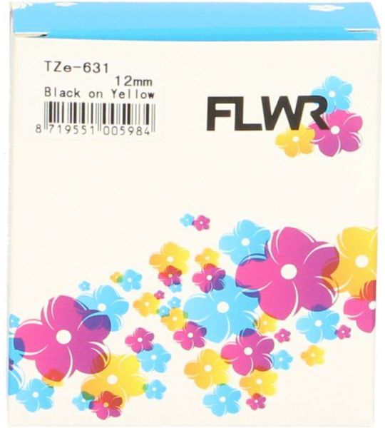 FLWR Brother TZE-631 zwart