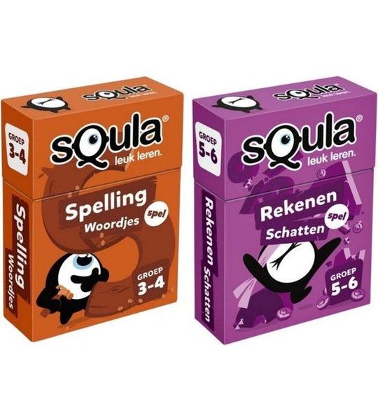 Spellenbundel - Squla - 2 stuks - Groep 3-4 & 7-8 - Aardrijkskunde & Taal