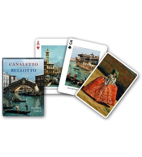 Piatnik speelkaarten Canaletto Bellotto - klassieke kaartspellen set.
