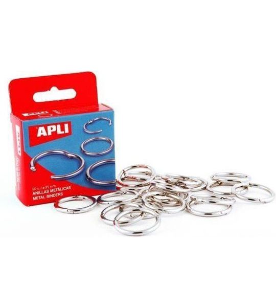 APLI Doos met 10 metalen bindringen 46 mm