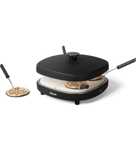 Tristar Pz-9174 Pizza Family 4 Grill Pans Zwart