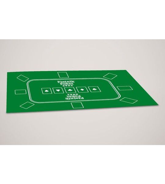 Piatnik pokerkleed groen 60 x 90 cm - speelmat voor pokeravonden.
