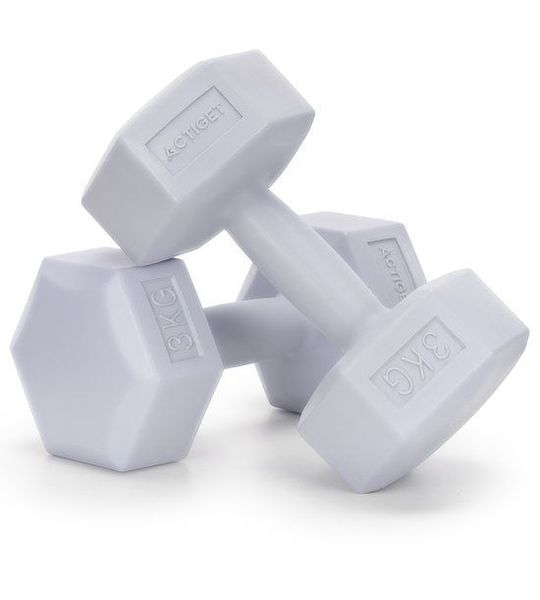 Actiget® Dumbbell Set - 3 KG - Grijs - Oefengewichten