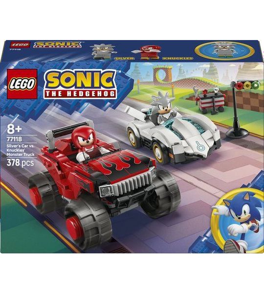 LEGO Sonic the Hedgehog 77118 Silvers auto vs. Knuckles' monstertruck