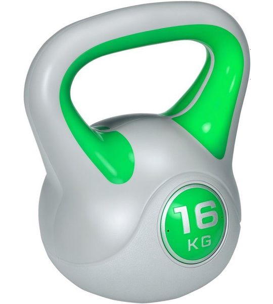 SPORTNOW Kettlebell-PU, zand-27L x 17B x 31H cm-Groen