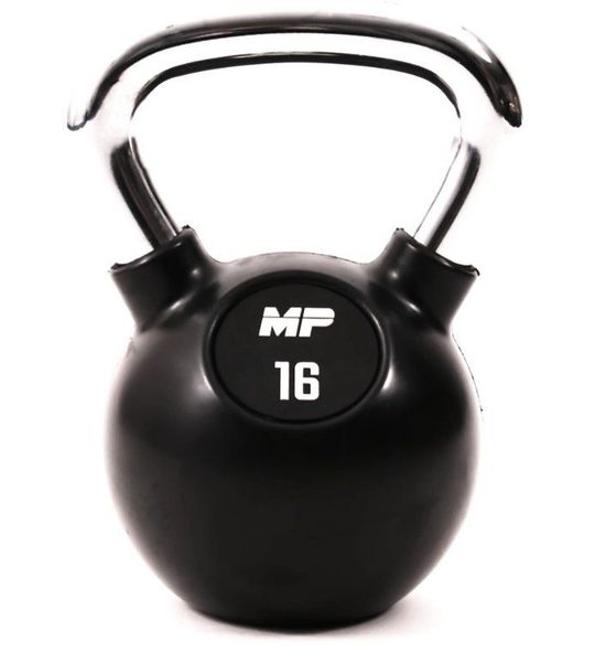 MP1304 Kettlebell Rubber/Chrome 16 kg