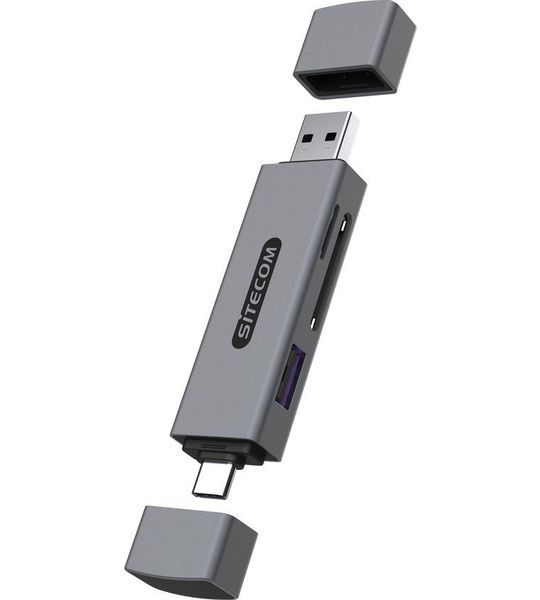 Sitecom Usb-stick-kaartlezer Met Extra Usb-a (usb-a + Usb-c)