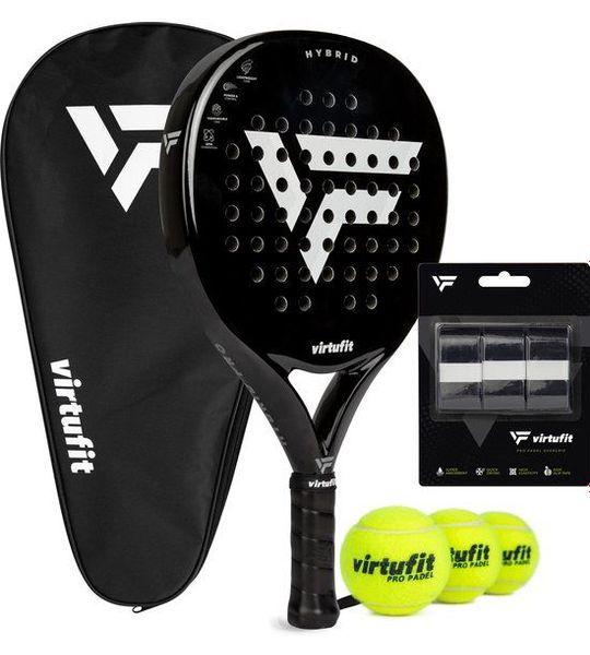 VirtuFit Hybrid Padel Set - Zwart - Silver
