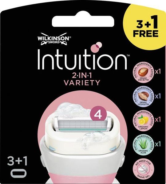 4stuks Wilkinson Intuition Variety Edition