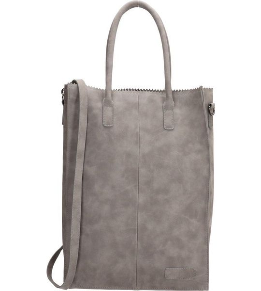 Zebra Natural Bag Rosa XL Middengrijs Suedine
