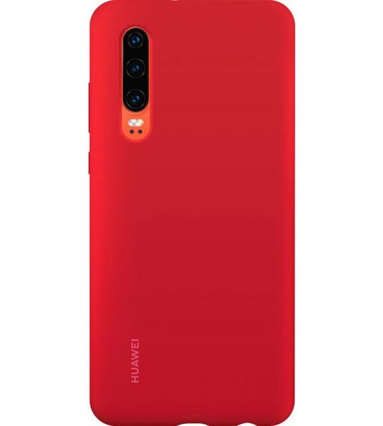 Huawei P30 Silicone Car Case Rood