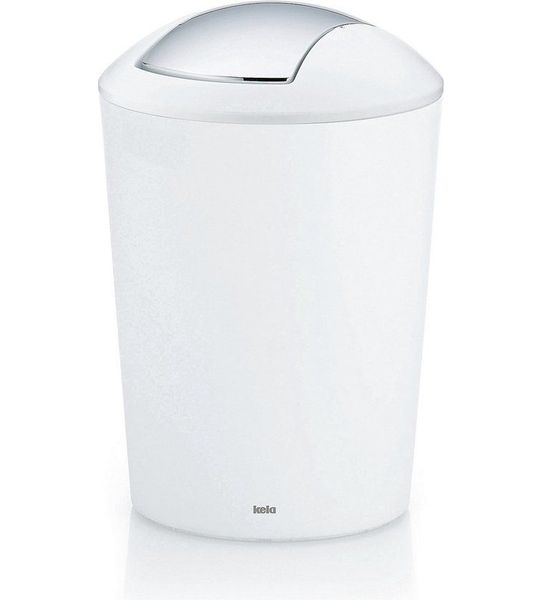 Kela afvalemmer Marta Swing 5L wit