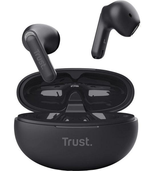 Trust Yavi Bluetooth ENC-koptelefoon Oordopjes Zwart