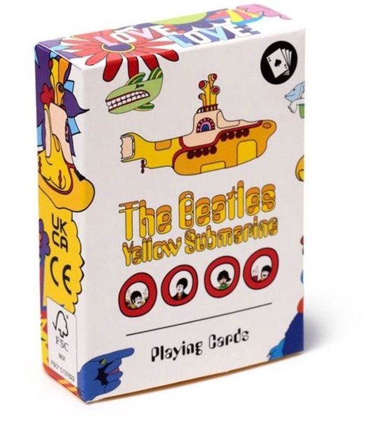 Speelkaarten/Kaartspel - The Beatles Yellow Submarine Thema - 9x6,5cm