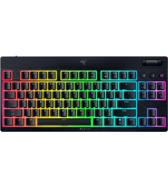 Razer Blackwidow V4 Low-profile Hyperspeed (orange Switch) - Us Layout Bedraad En Draadloos Gamingtoetsenbord Zwart