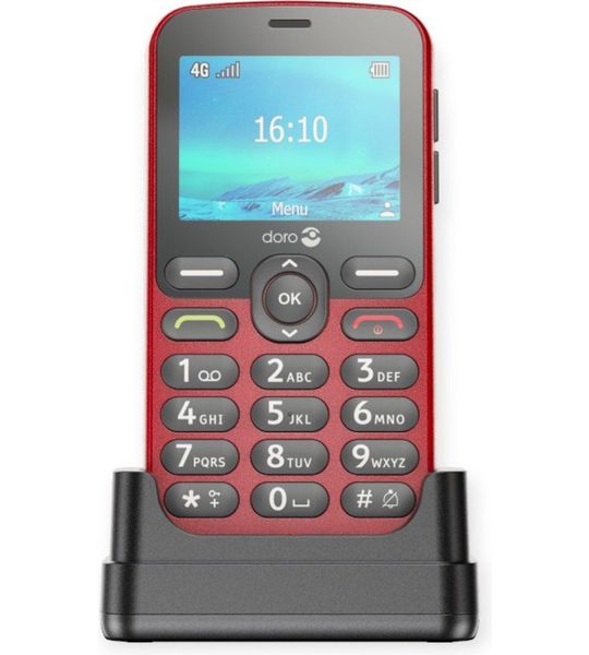 Doro 1880 Eenvoudige Gsm - 4g Rood 17 Mb