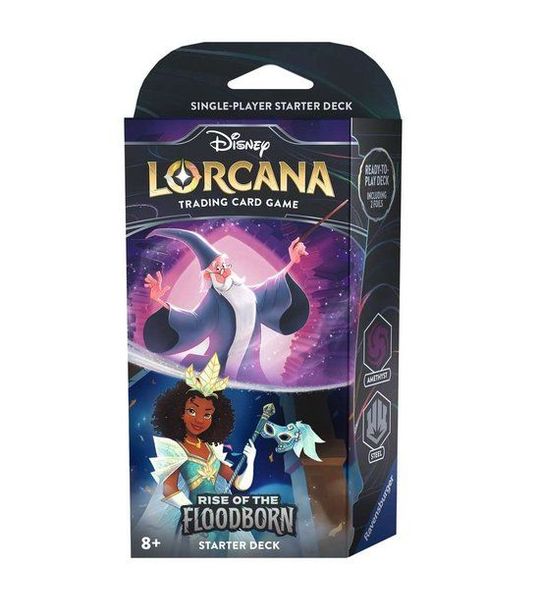 Disney Lorcana: Rise of the Floodborn Starter Deck Merlin & Tiana
