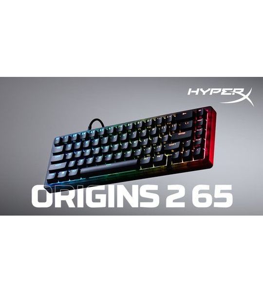 HyperX Origins 2 65 Gaming Keyboard - Us Qwerty Bedraad Gamingtoetsenbord Zwart