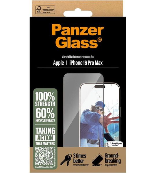 PanzerGlass Ultra-wide Fit Screenprotector Voor Apple Iphone 2024 6.7'' Pro Transparant