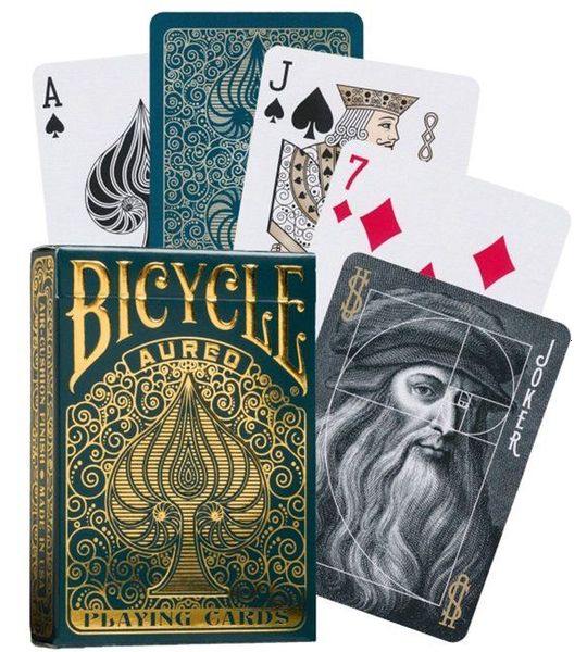 Bicycle Aureo Europe Speelkaarten - Goud & Blauw