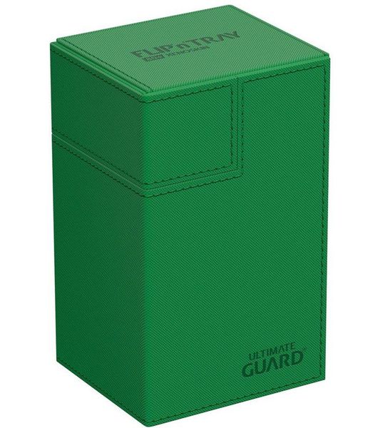 Ultimate Guard Ultimate Guard Flip'n'Tray 80+ Xenoskin - Green Card Boxes