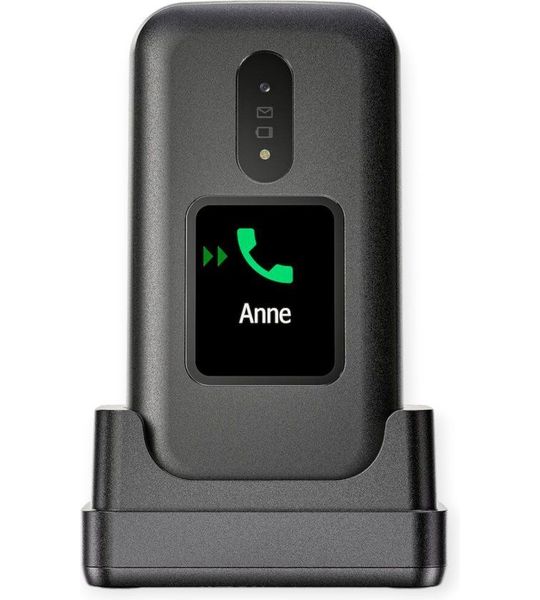Doro 2880 4g Eenvoudige Klaptelefoon - Zwart-wit
