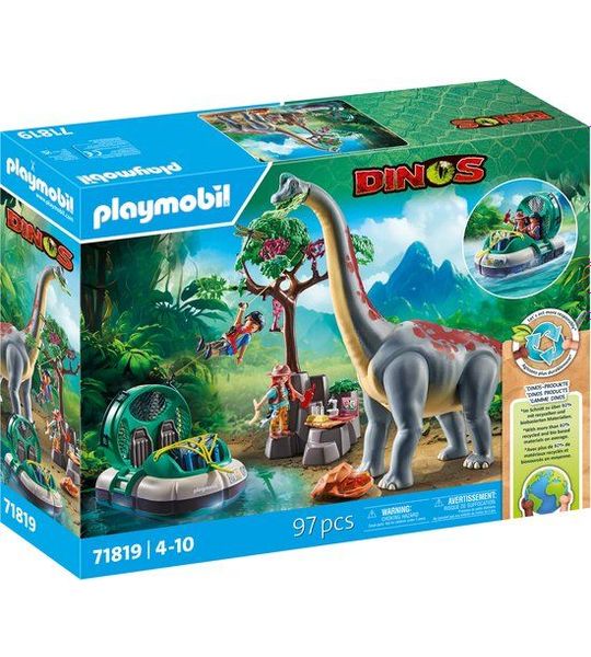 PLAYMOBIL Dinos Brachiosaurus met hovercraft 71819