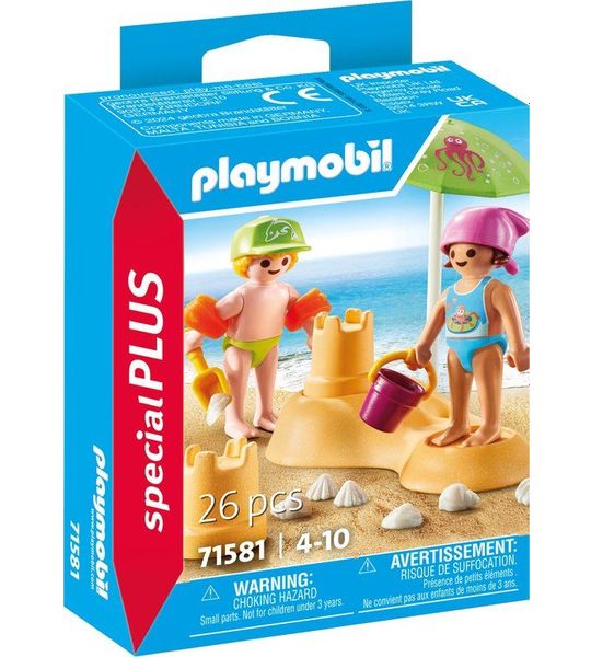 PLAYMOBIL Special Plus Kinderen met zandkasteel - 71581