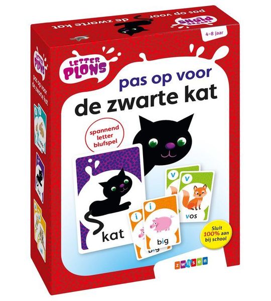 Letterplons - Letterplons pas op voor de zwarte kat