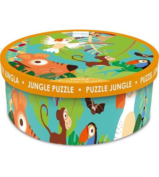 Scratch Puzzel 100 Stukjes - Jungle