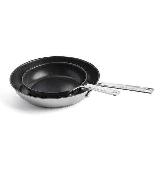 KitchenAid Stainless Steel koekenpannen set 20 + 28 cm