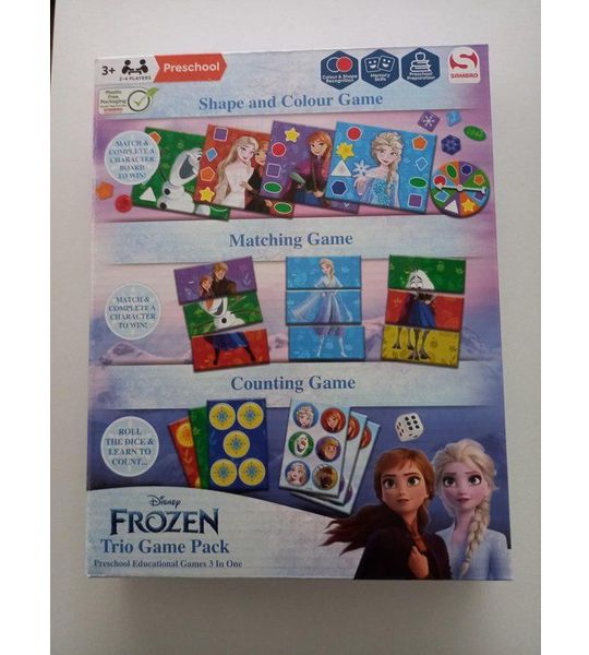 frozen trio game pack - 3 spelletjes in 1 - kinderspel - bordspel