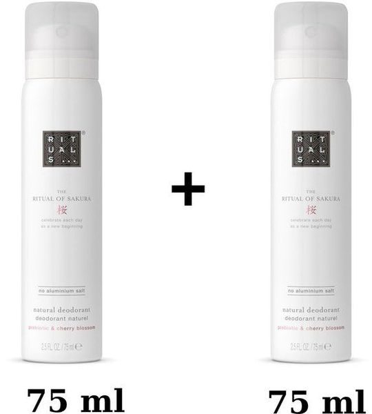 Rituals - Sakura - 2x Natural Deodorant a 75 ml = 150 ml