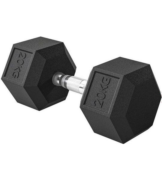 Kurzhantel Set - 1 x 20 kg - Gusseisen - R盲ndelgriff - Zwart