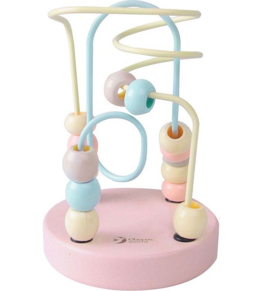 Classic World houten motoriek spiraal educatief speelgoed multicolor.