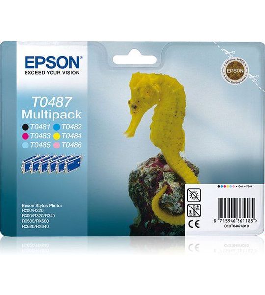 Epson T0487 multipack zwart en kleur