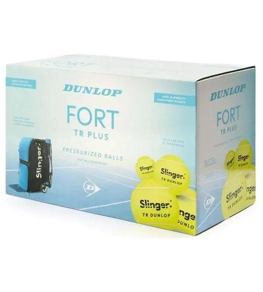Dunlop Fort Slinger Tennisballen - Doos met 18 blikjes - 4 ballen/blik