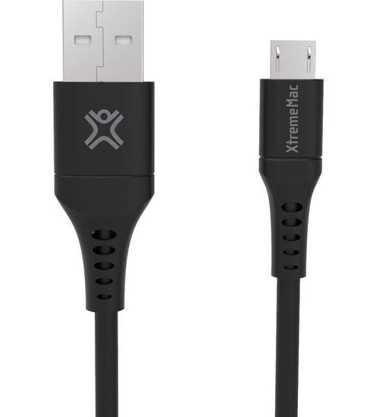 XtremeMac Usb A naar Micro Usb Kabel 1,5m Kunststof Zwart