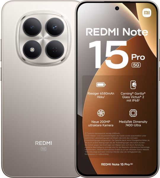 Xiaomi Redmi Note 15 Pro 5g 8gb/256gb Slv - 256 Gb Zilver