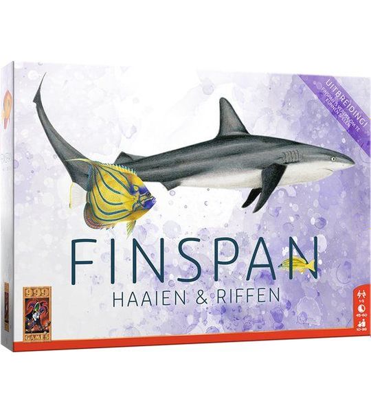 999 Games - Finspan uitbreiding: Haaien en Riffen - met veel nieuwe vissoorten