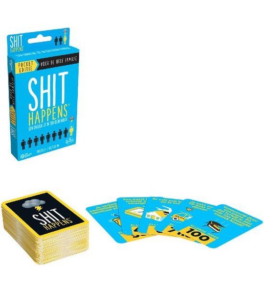 Shit Happens Familie Editie 100 kaarten - pocket editie