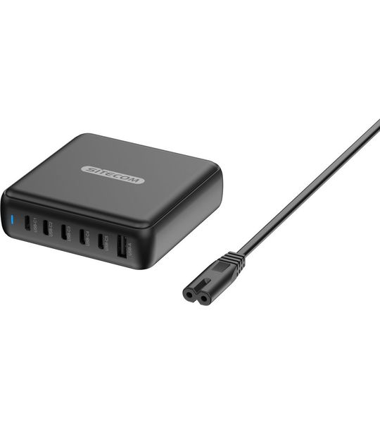 Sitecom 200W GaN Power Delivery Desktop oplader